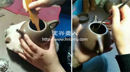 推墻刮底，壺內的細節處理