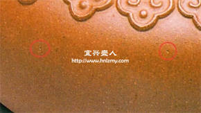 紫砂壺上的鐵熔點示意圖