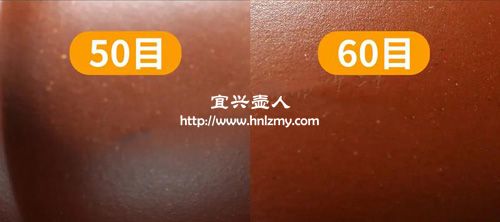 紫砂壺50目和60目對比