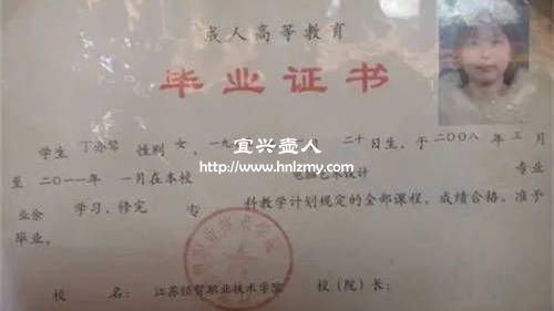 丁亦琴學歷證書