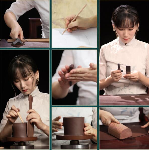 紫砂壺盛娟制壺過程